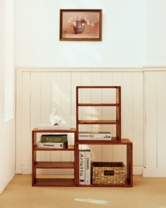 Juego de 8 Cajas de Almacenamiento Modulares Modernas de Madera de Acacia, Cajas Organizadoras Apilables de Madera, Impermeables y Ecológicas para el Hogar y la Oficina - Product Image 4