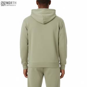 Conjunto Deportivo de Invierno para Hombre, Personalizado, Transpirable, con Capucha, 100% Algodón, Pantalón Jogger Ajustado con Estampado, Dos Piezas - Product Image 2