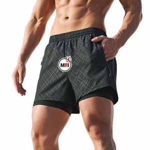 Short de jogging décontracté en coton et polyester avec cordon de serrage pour homme, vêtements de sport de rue à taille élastique personnalisable, OEM - Product Image 4