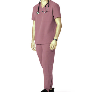 Ensemble de gommage médical respirant pour hommes Uniformes de logo personnalisables pour les infirmières hospitalières Salon dentaire et les professionnels de la santé - Product Image 4