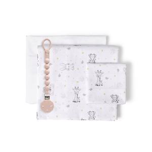 Juego de Ropa de Cama para Bebé Modelo KOALA de 3 Piezas con Soporte para Chupón, 100% Algodón Tejido, Diseño de Dibujos Animados - Product Image 1