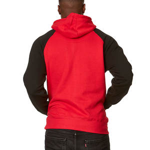 Vente en gros Sweatshirts ajustés personnalisés contrastés Color Block Gym de haute qualité Blank Raglan Men Hoodies - Product Image 2