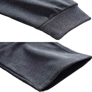 Derniers survêtements pour hommes à col montant avec fermeture éclair, matière ajustable, manches longues, couleur unie, prix de gros - Product Image 6
