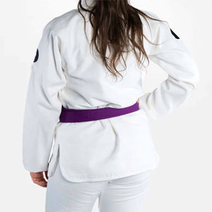 Uniforme de Lucha Libre Blanco Personalizado, Elástico, Ligero y Transpirable, Traje de Entrenamiento de Artes Marciales con Cinturón para Adultos - Product Image 6