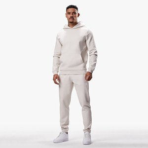 New Jogger Sets Breathable Lightweight Men Sports <b>Tracksuits</b> Solid Hoodie and Sweatpants 100% Bamboo Fiber Quick Dry for Men - Product Image 1