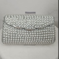 Magnifique pochette de soirée pour femme avec broderie de perles, design ajouré, luxe, fermeture magnétique carrée, pour mariée et soirée, nouveau design
