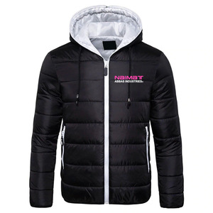 Down Coat Men's Bright Face Trend Hooded Short Thick Winter Bomber Shiny Puffer Men's Jacket Heavy Design - Product Image 1