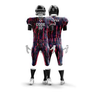 Gran oferta, conjunto de camisetas de fútbol americano con logotipo personalizado, uniformes transpirables, uniformes de manga corta de talla grande para niños - Product Image 1