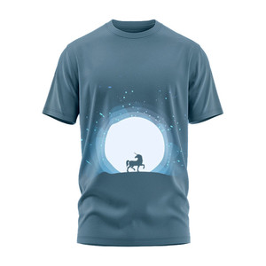 Camiseta al por mayor juvenil fresca de alta calidad para hombres Camiseta de hombre con logotipo de impresión por sublimación de bordado personalizado - Product Image 3