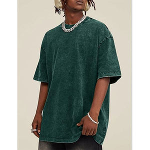 T-shirts de lavage à l'acide en coton à séchage rapide de haute qualité pour hommes - Product Image 4