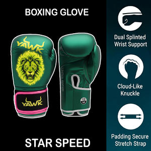 Gants de boxe en cuir synthétique et PU résistant à l'usure, protection des mains, choix populaire, gants de boxe anti-transpiration - Product Image 3