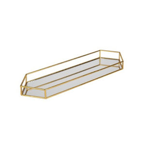Finest Quality Metal and Glass Vanity <b>Tray</b> Hot Selling Customized Shape Size <b>Jewelry</b> <b>Tray</b> From India Ideal for Wedding Events - Product Image 2