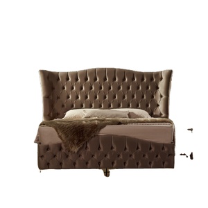 Meubles turcs, lit moderne, matelas, système ottoman, banc de rangement, table de chevet, bois de haute qualité, cadre en métal pour hôtels - Product Image 1