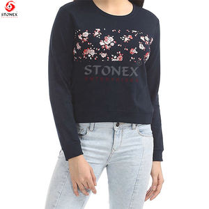 Pull-over lourd imprimé personnalisé pour hommes et femmes sweat-shirt d'hiver avec logo en cristal à l'avant design uni - Product Image 4