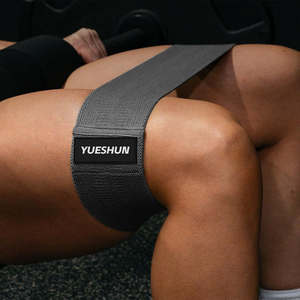 Bandes de résistance en tissu naturel personnalisées avec logo pour l'entraînement physique et la musculation - Product Image 2
