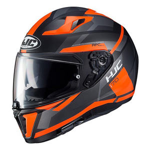 Casco Integral de Carreras HJC I70 con Doble Visor Abatible, Diseño Predator, Cierre Rápido, Carcasa de PC, Nuevo - Product Image 1