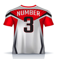 Maillot de football/soccer personnalisé, respirant, à séchage rapide, léger, col rond, imprimé par sublimation, uniforme OEM 100% polyester unisexe