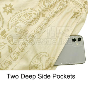 Shorts en maille sublimée légers et résistants, confortables avec cordon de serrage - Product Image 4