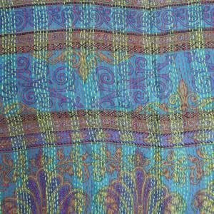 Écharpe Kantha en Soie Réversible de Luxe Faite à la Main, en Coton de Haute Qualité, Meilleure Vente, Écharpes Fantaisie Confortables - Product Image 5