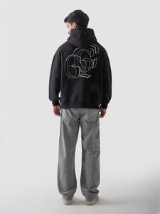 Unisex Heavyweight Angustiado Bordado Corte Costurar Vintage <span class=keywords><strong>Patch</strong></span> Hoodie Zipper Atacado Logotipo Personalizado dos homens Acid Wash Angustiado - Product Image 5