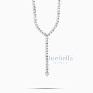 Offre Spéciale 5mm Heartcut Flooded Tennis Chain 925 Silver & 18k White Gold Plated Moissanite Pass Diamond Tester Jewelry - Product Image 2