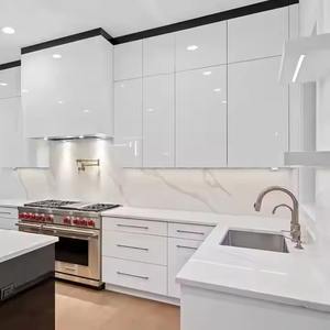 Évier de cuisine modulaire de luxe moderne en bois massif MDF multifonctionnel conçoit des armoires du Vietnam SANYANG - Product Image 4