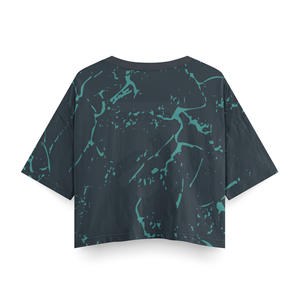 T-shirt d'été à manches courtes imprimé à coupe ample personnalisé pour femmes Design graphique écologique OEM & ODM disponible - Product Image 2