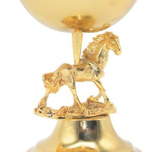 เตาเผาเครื่องหอมรูปม้าชุบทองหรูหรา ตัดด้วยเลเซอร์บนโลหะ สำหรับตกแต่งบ้าน งานแต่งงาน ของประดับตกแต่ง และใช้เป็นของขวัญ - Product Image 3