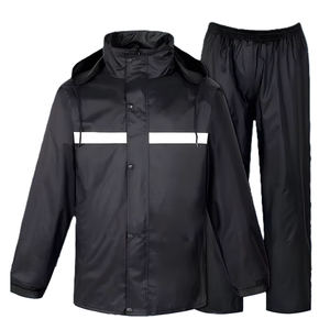 OEM al por mayor de alta calidad de poliéster impermeable chaqueta impermeable reflectante chándal cortavientos - Product Image 1