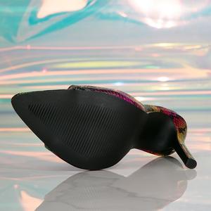 Sandales à talons ultra hauts à motif serpent et bout pointu, style européen et américain, en stock - Product Image 3