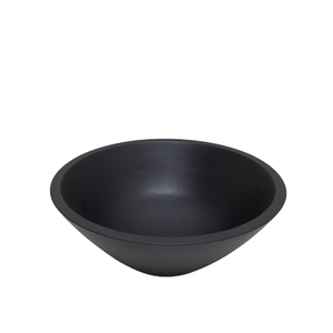 Bol rond en bois de manguier couleur blanche bol à salade et bol à fruits de taille moyenne pour la décoration de cuisine et de mariage personnalisée - Product Image 5