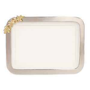 Meilleure vente plateau de service en aluminium au design floral à prix abordable pour restaurant hôtel mariage - Product Image 2