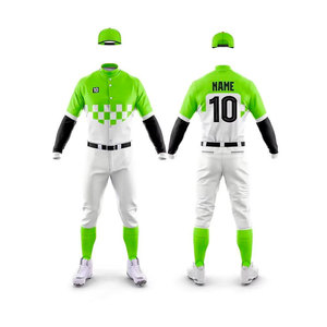 Uniforme de Jersey de béisbol hecho en poliéster personalizado de nuevo estilo, uniforme liso de ajuste Regular y uniformes de béisbol con costuras de alta calidad - Product Image 5
