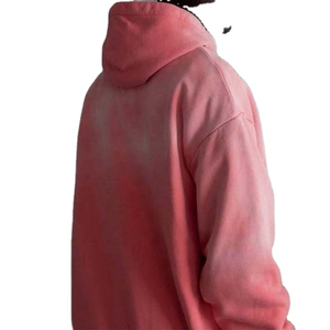 New Stylish Custom Hoodies Customized Vintage Acid Wash Distressed Boxy <b>Pullover</b> <b>Men</b> Hoodie Sun Faded acid Wash Sweatshirts - Product Image 4