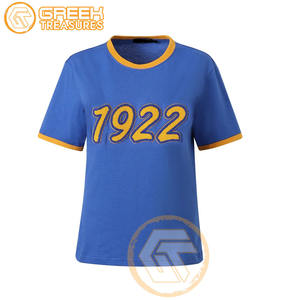 T-shirt en jersey de coton de haute qualité Sigma Gamma Rho femmes vêtements de sororité personnalisés respirant imprimé vêtements grecs été - Product Image 6