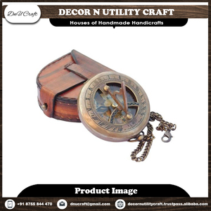 Exclusive Wholesale Deal Personalized Antique Vintage Nautical Brass <b>Compass</b> with Gold-Plated Finish <b>Engraved</b> Design-for Gifting - Product Image 3