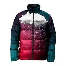 Veste bouffante personnalisée OEM pour hommes hiver décontracté printemps tissu tissé teint en couleur unie veste universitaire fermeture éclair bouton style XS vêtements J - Product Image 4