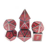 Jeu de dés en métal pour D&D RPG - Dés polyédriques en alliage de zinc pour Dungeons & Dragons