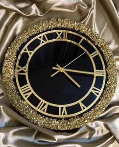 Best Quality Epoxy Resin Wall <b>Clock</b> Customized Home Decor Battery Operated <b>Modern</b> Design for Living Room Wedding Hotel Use - Product Image 3