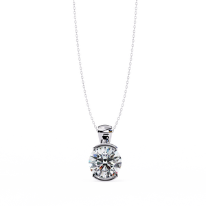 Magnifique pendentif et breloque en or 18 carats avec diamant de laboratoire pour femme - Product Image 2