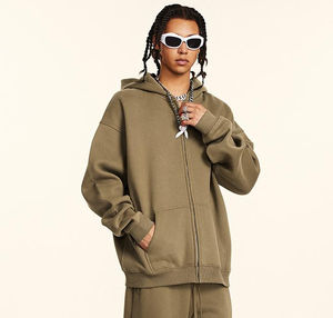 Sweat à capuche vierge en pur coton 345gsm, prix raisonnable - Product Image 1