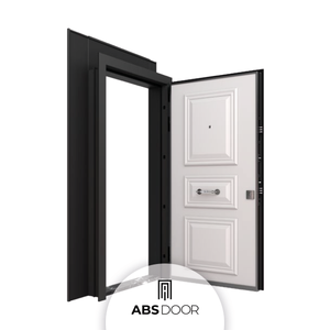 Puerta de Entrada Moderna de Acero ABSDOOR ARMIDA, Múltiples Opciones de Color, para Interiores de Hoteles, Protección Contra Robos, Aislamiento Térmico y Acústico, ISO - Product Image 2