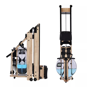 Nước chèo thuyền máy woood vật liệu thương mại sử dụng chèo thuyền máy điều chỉnh kháng phòng tập thể dục có thể gập lại chèo thuyền máy - Product Image 5