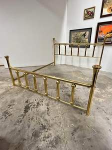 Estructura de Cama de Latón de Diseño, Modelo de Lujo para Decoración de Dormitorios de Alta Gama con Estructura Metálica Premium, Acabado Elegante y Confortable - Product Image 5