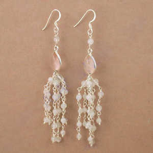 Pendientes de Plata de Ley 925 con Piedra Lunar, Elegantes, para Regalo de Mujer - Product Image 2