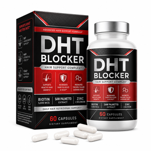 Capsules de croissance capillaire naturelles en gros, bloqueur de DHT, avec biotine 5000mcg, zinc, sélénium, <span class=keywords><strong>silice</strong></span> de bambou, prix d'usine - Product Image 1
