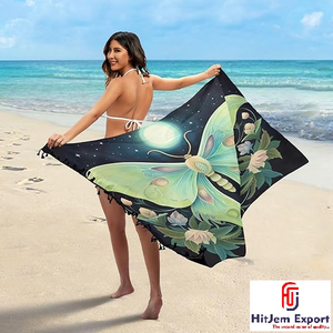 Soft Polyester Sarong <b>Swim</b> Cover Up for Beach Pool and Vacation Style - Product Image 1