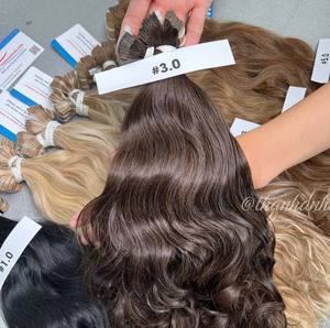 Extensiones de cabello con cinta de alta calidad, extensiones de cabello humano vietnamita, cinta invisible inyectada de doble estiramiento, cabello - Product Image 4