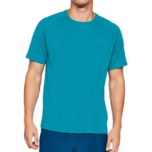 Logo personnalisé vierge extensible hydrophobe résistant aux taches respirant super fibre à manches courtes sport hommes imperméable t-shirt - Product Image 5