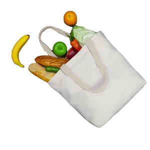 Bolsa de lona de diseño creativo, bolsa de compras reutilizable con broche magnético, bolsa de algodón en blanco de alta calidad al por mayor - Product Image 2